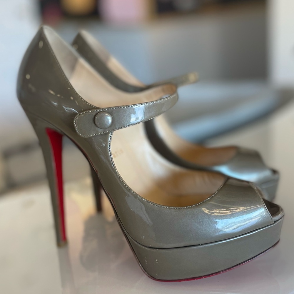 Christian Louboutin “Bana” Mary Jane 140 Heels • Size 38.5